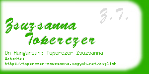 zsuzsanna toperczer business card